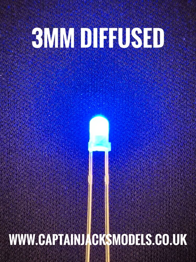 3mm Blue Diffused LED