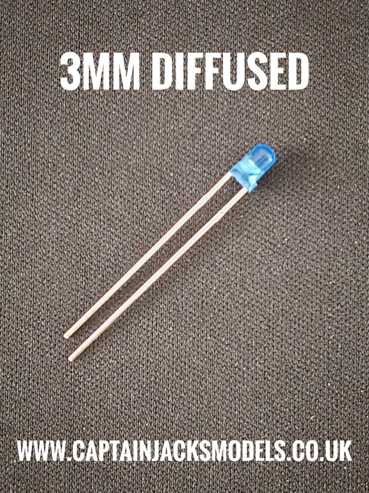 3mm Blue Diffused LED