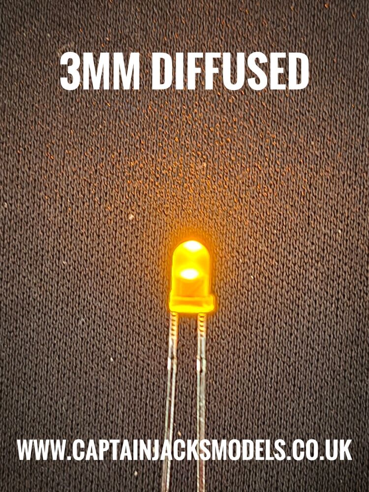 3mm Yellow Diffused LED