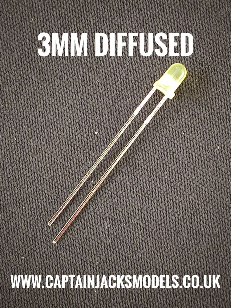 3mm Yellow Diffused LED