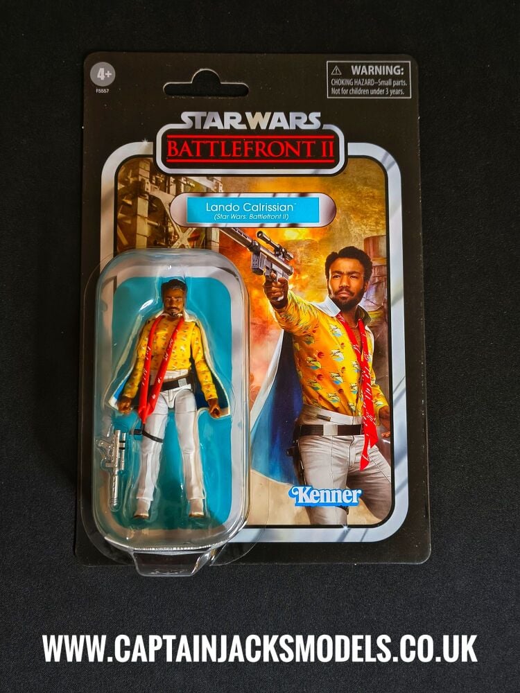 Star Wars - Kenner Hasbro - The Vintage Collection - Lando Calrissian Battlefront II - VC238 - Premium Collectable 3.75 Inch Figure Set