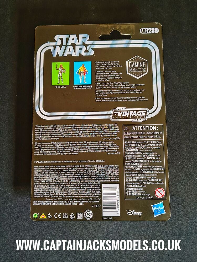 Star Wars - Kenner Hasbro - The Vintage Collection - Lando Calrissian Battlefront II - VC238 - Premium Collectable 3.75 Inch Figure Set