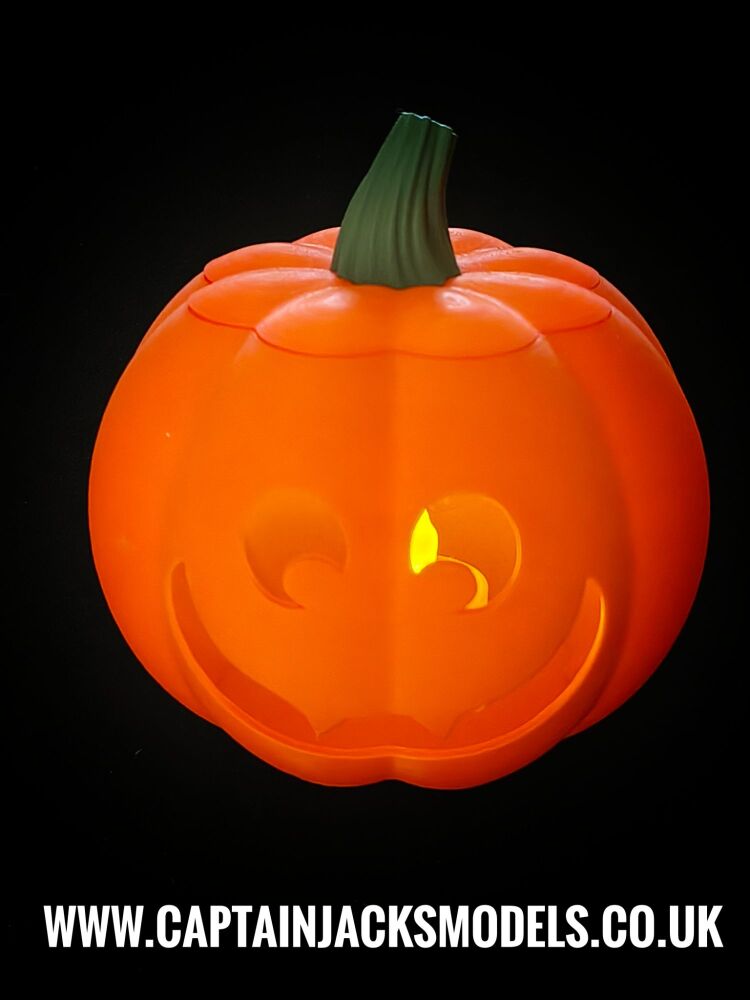 3D Printed Halloween Pumpkins With LED Tealight Candle DESIGN 4