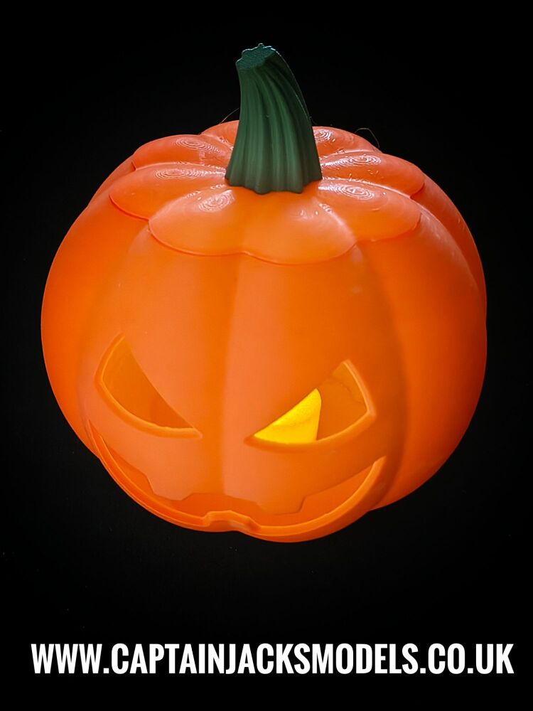 3D Printed Halloween Pumpkins With LED Tealight Candle DESIGN 5