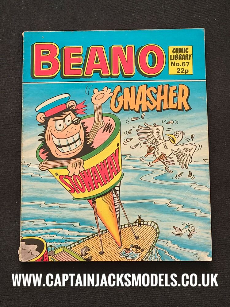 Beano Comic Library Issue 67 Gnasher In Stowaway