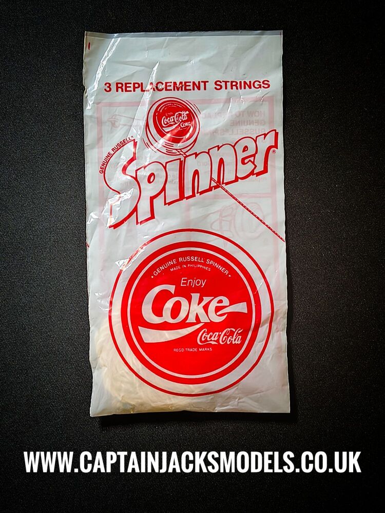 Vintage Coca Cola Genuine Russell Spinner Yo Yo Replacement String Pack