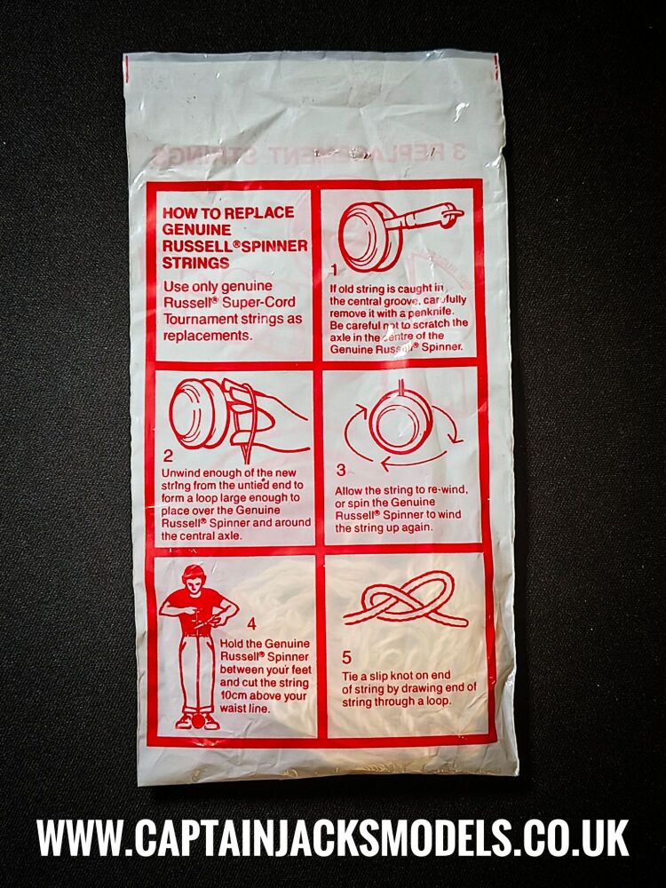 Vintage Coca Cola Genuine Russell Spinner Yo Yo Replacement String Pack