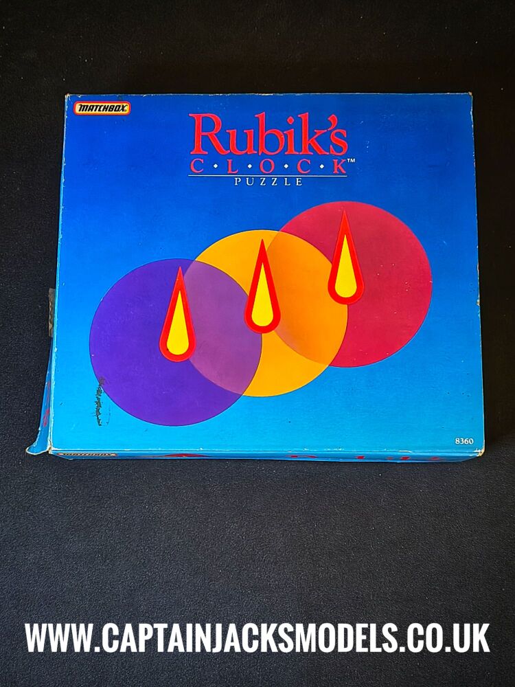 Rubiks Clock Original 1988 Puzzle Complete With Box & Instructions
