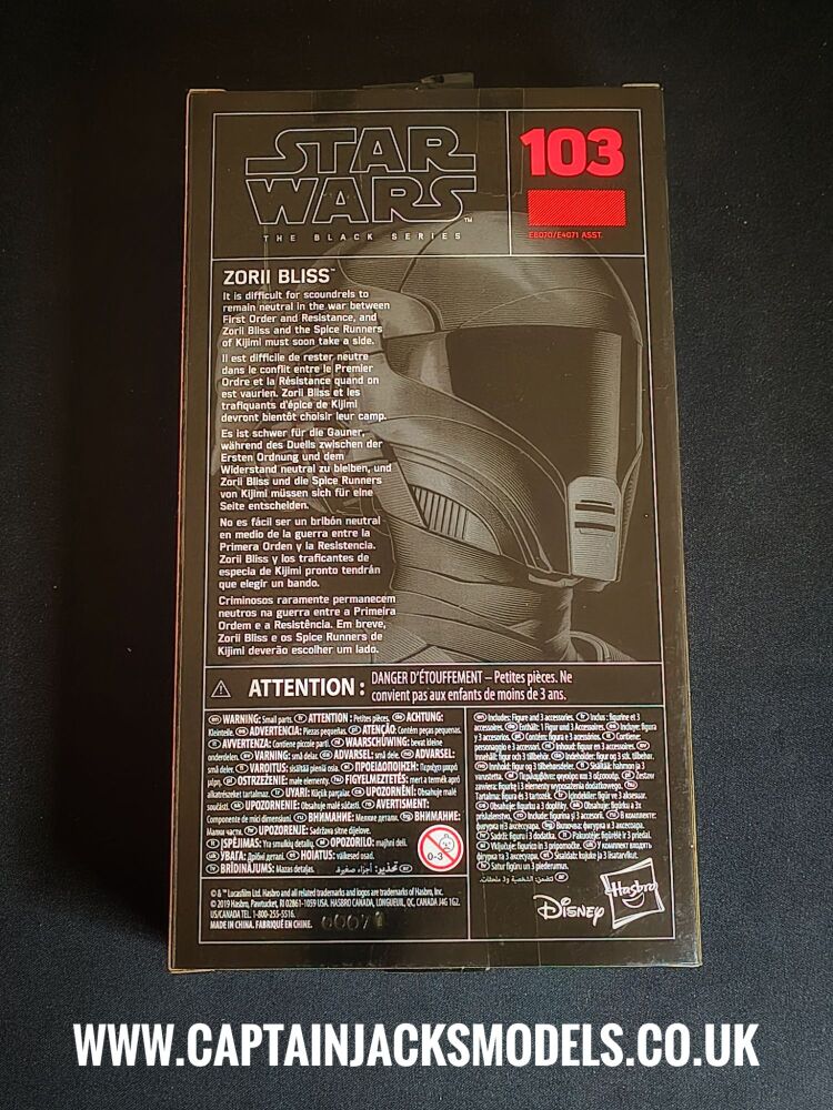 Star Wars The Black Series Zorii Bliss  E8070 E4071 Collectable 6" Figure No. 103