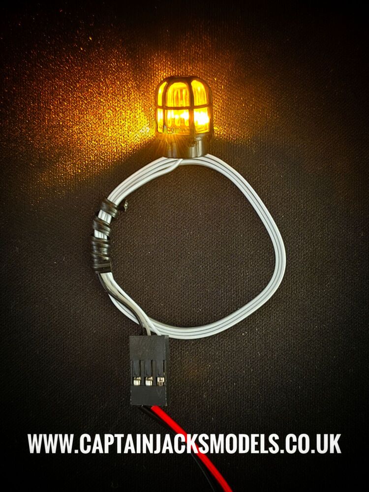 Rotating Light Effect ORANGE Model Beacon 9.5mm Diameter x 15.5mm High For Model Making Applications