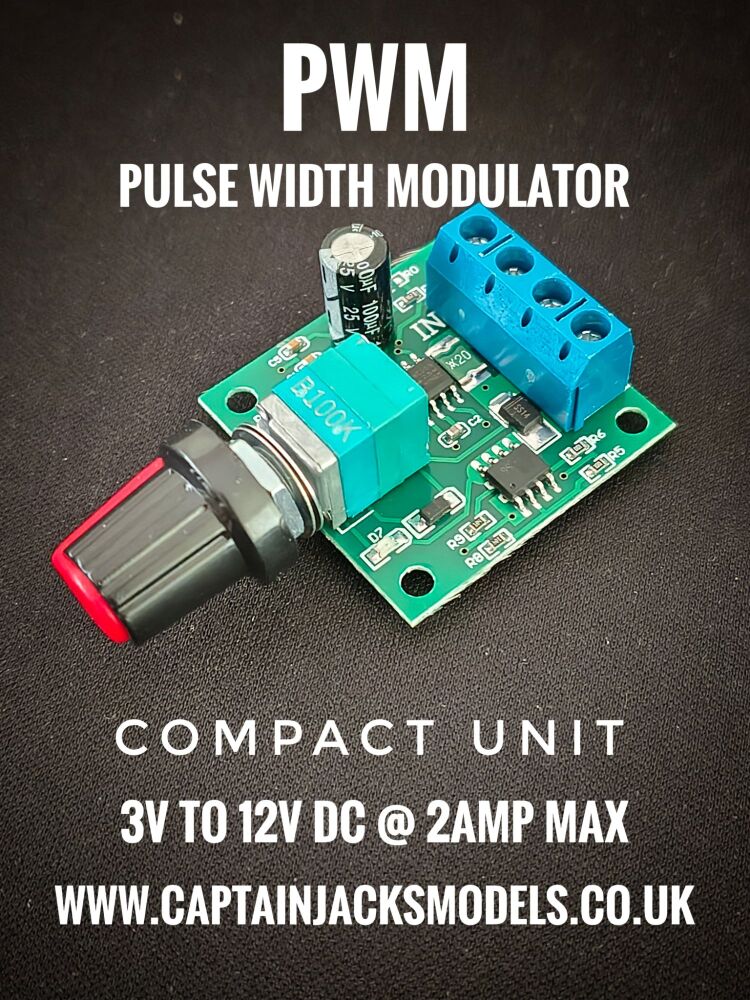 PWM Pulse Width Modulation LED Dimmer Unit 3V to 12V DC 2Amps COMPACT UNIT