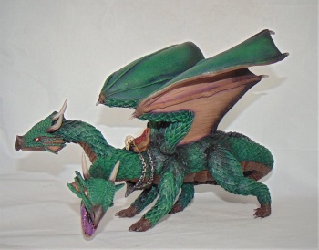 Twin headed dragon with saddle