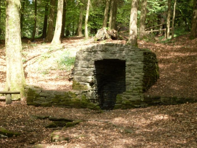 stone entrance to underground