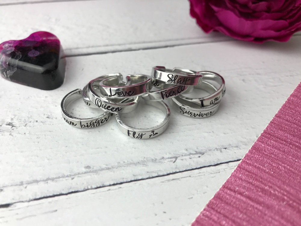 Inspirational ring collection