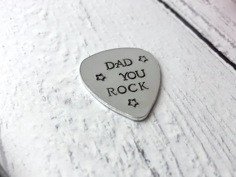 Hand Stamped guitar pick