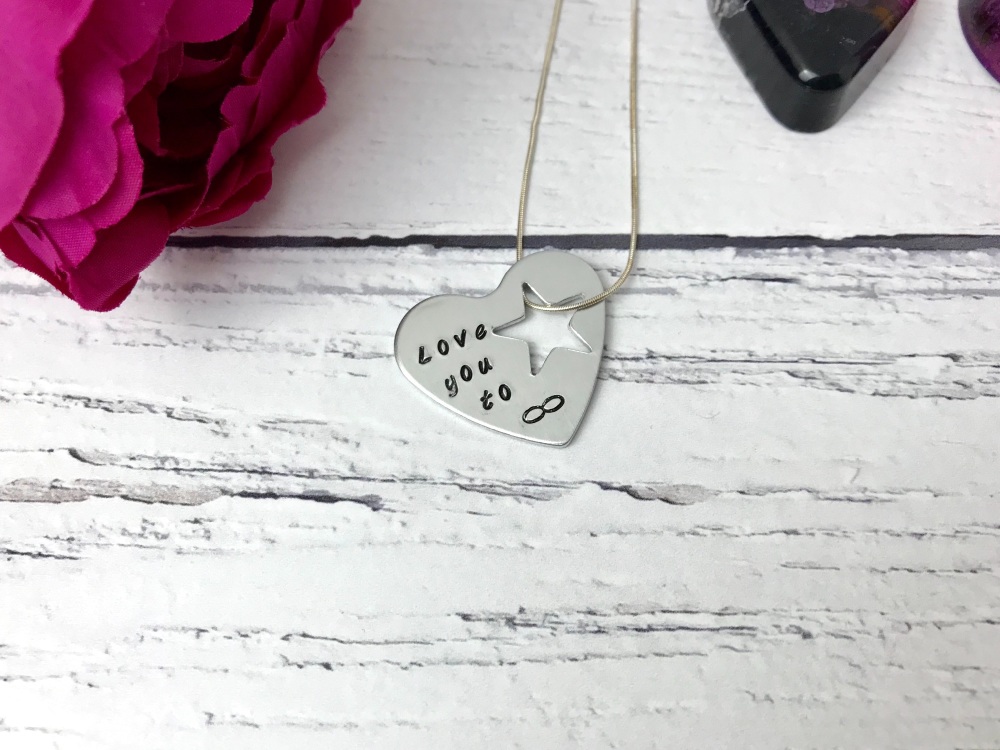 Love you to (infinity) necklace