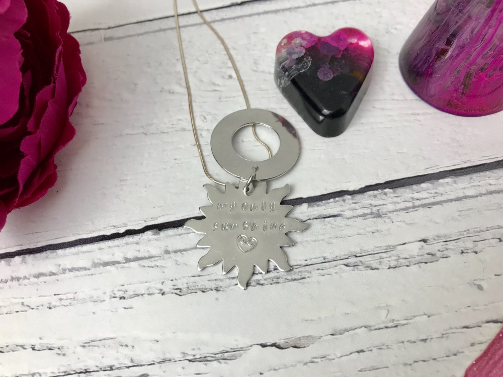 You are my sunshine, my only sunshine (two pieces) necklace