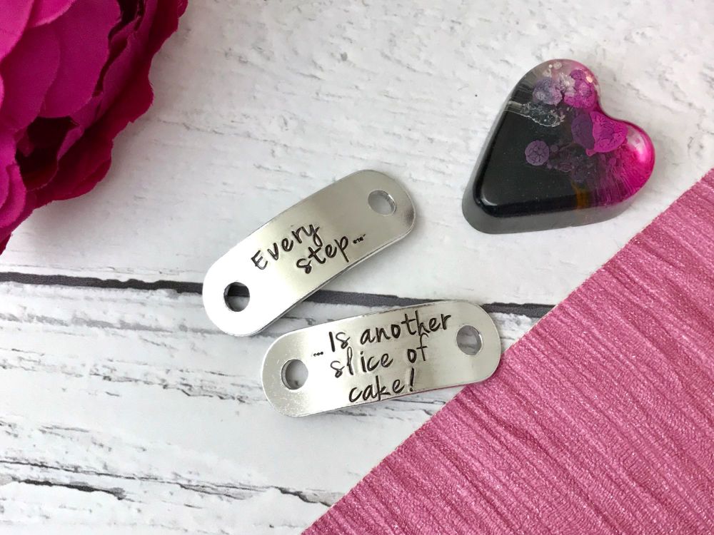 Hand stamped trainer tags