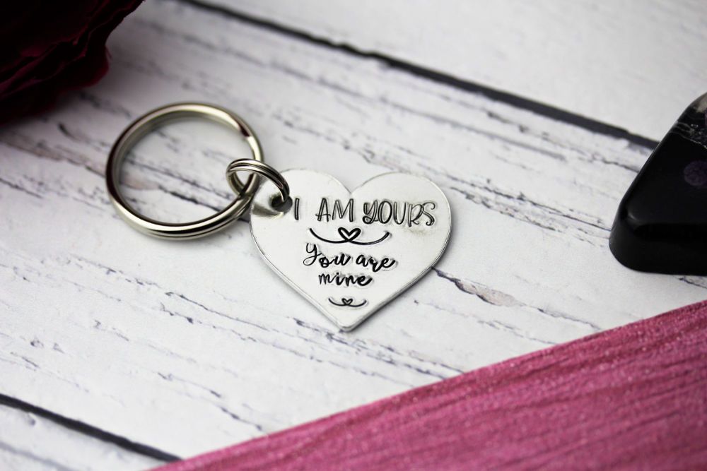 I am yours, you are mine keyring