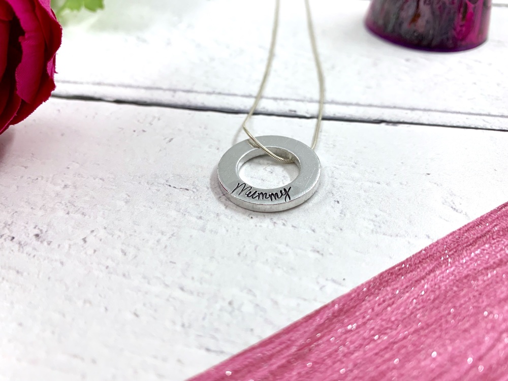 Chunky washer necklace