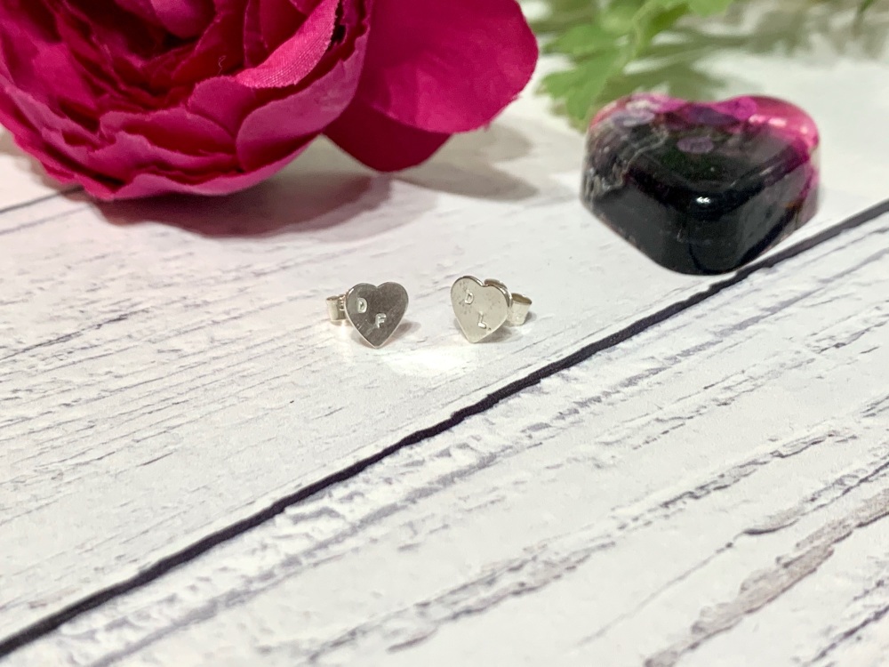 Sterling silver personalised earrings