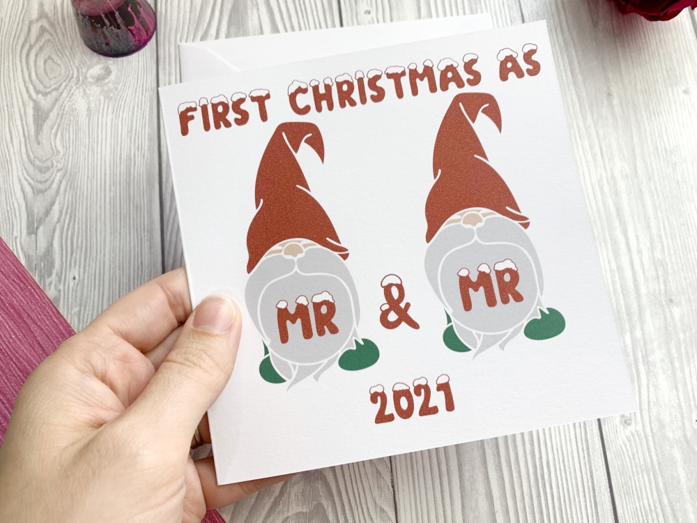 First Christmas as... gnome card