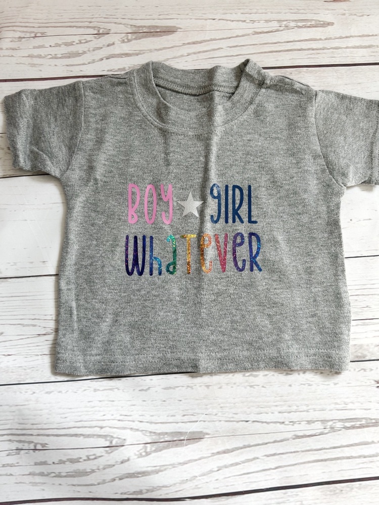 Boy Girl Whatever T-shirt 0-3 months