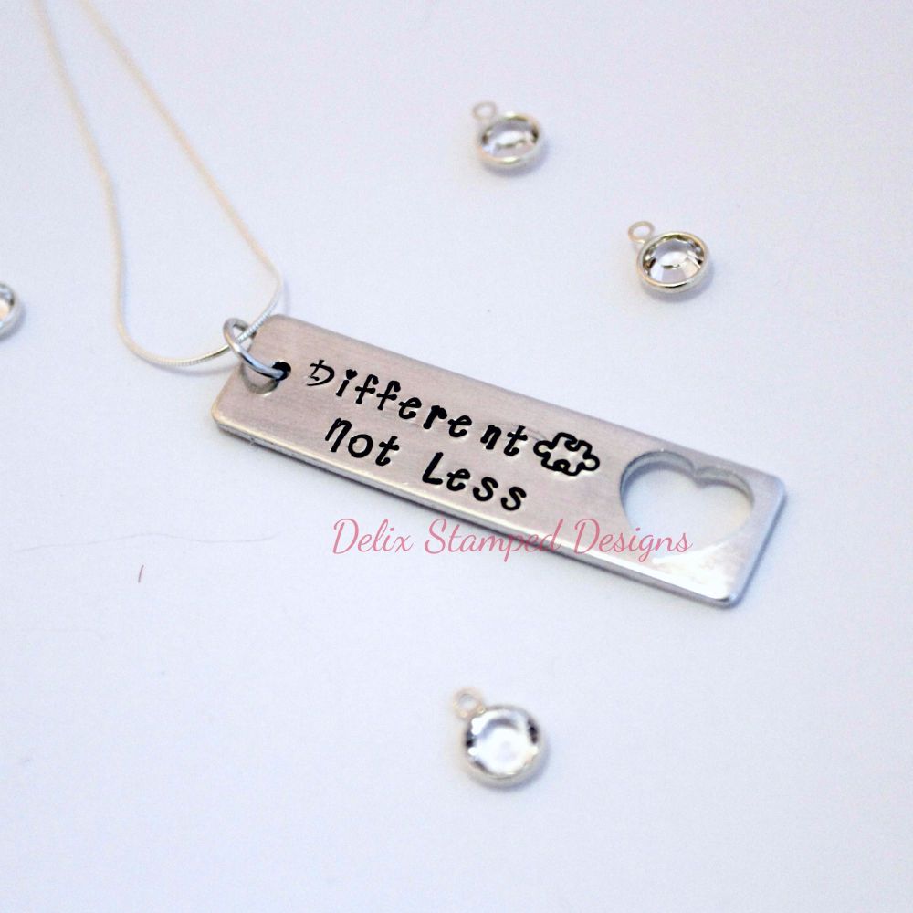 Different Not Less necklace