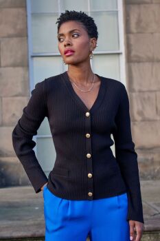 Another Sunday Brake cardigan - black