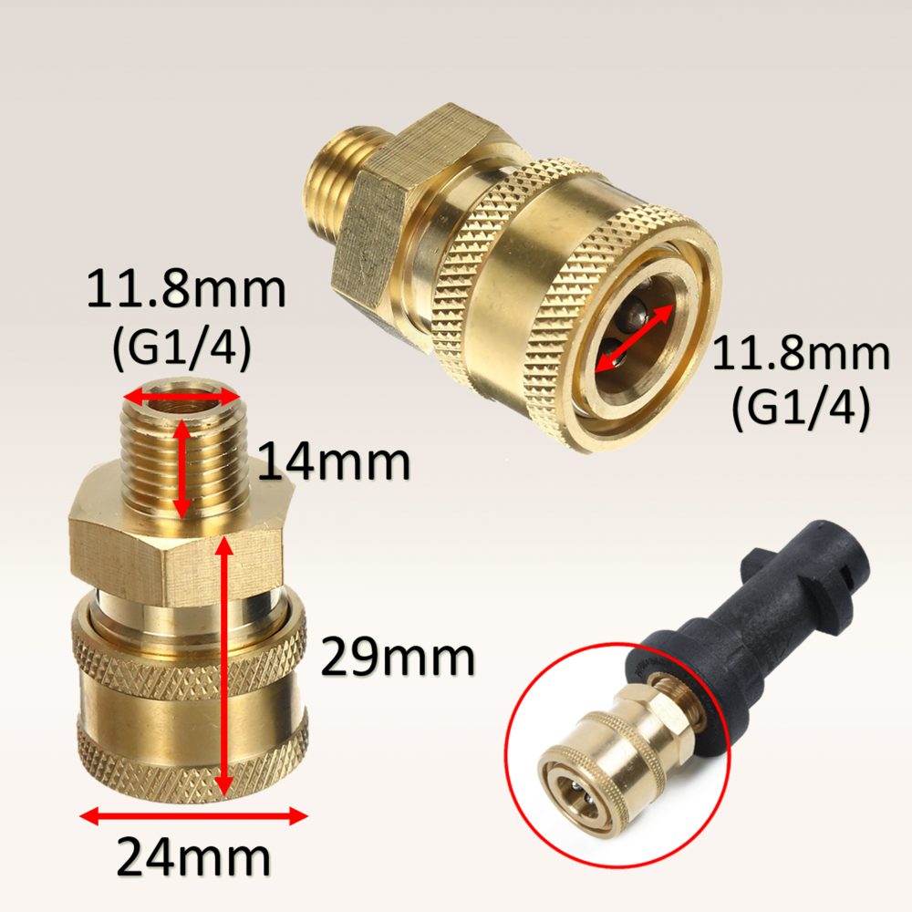 CCC 1/4" Quick Release G1/ 4 High Pressure Coupling