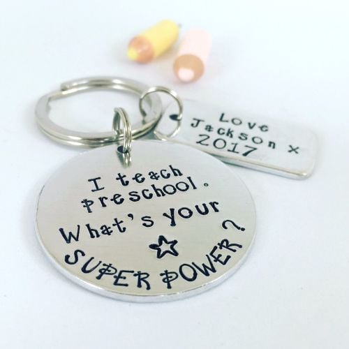 I teach. What's your Superpower? Keyring