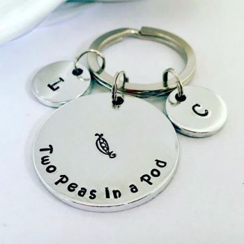 Two Peas In A Pod Keyring