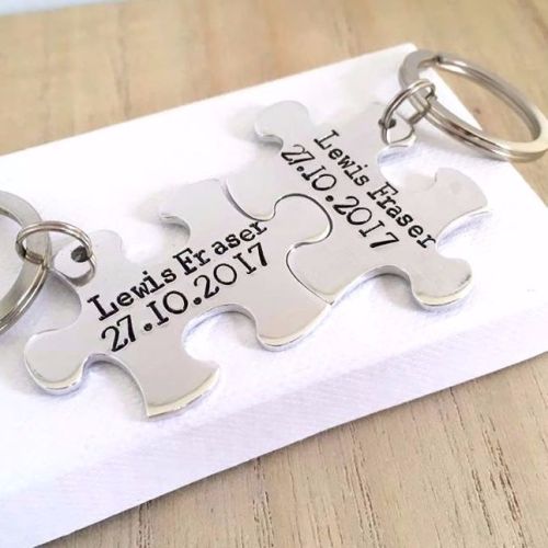 Interlocking Puzzle Piece Keyring