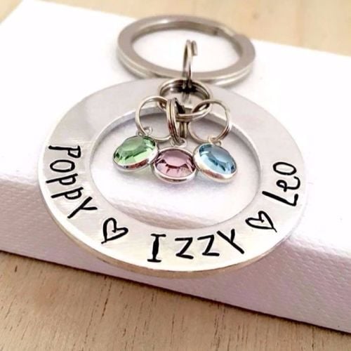 Large Family Circle Keyring
