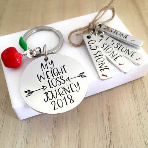 My Weight Loss Journey Keyring