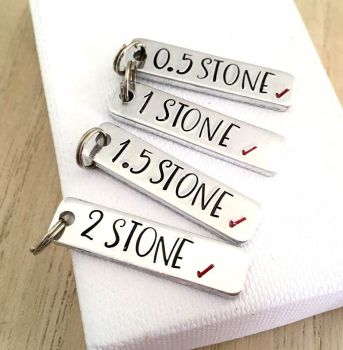 Extra Milestone Charms for My Weight Loss Journey Keyring
