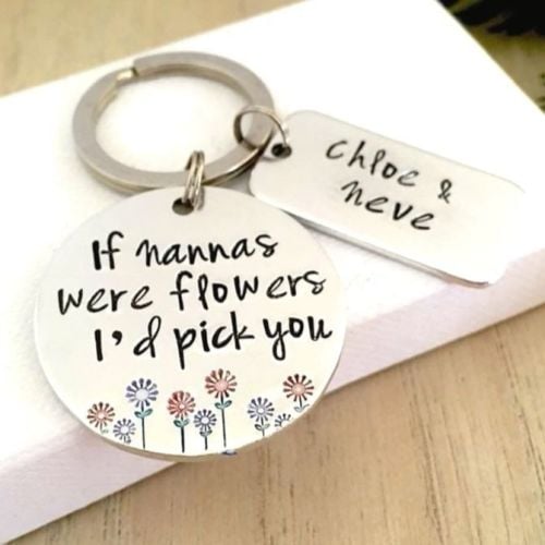 If Grannies Were Flowers Keyring