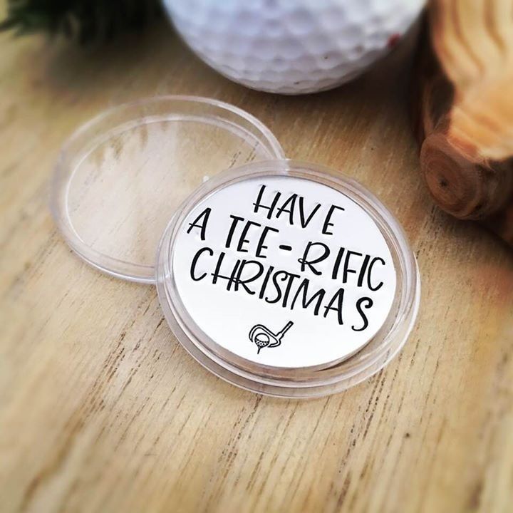 Have A Tee-rific Christmas Golf Ball Marker