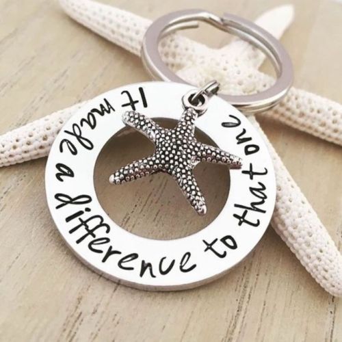 Starfish Story Keyring