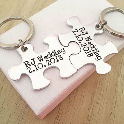 Interlocking Puzzle Piece Keyring