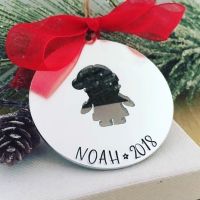 Personalised Santa Cut Out Decoration