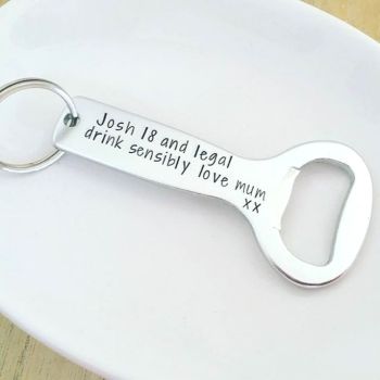 Fully Personalised Bottle Opener - Create Your Own
