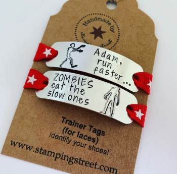 Personalised Zombie Trainer Tags