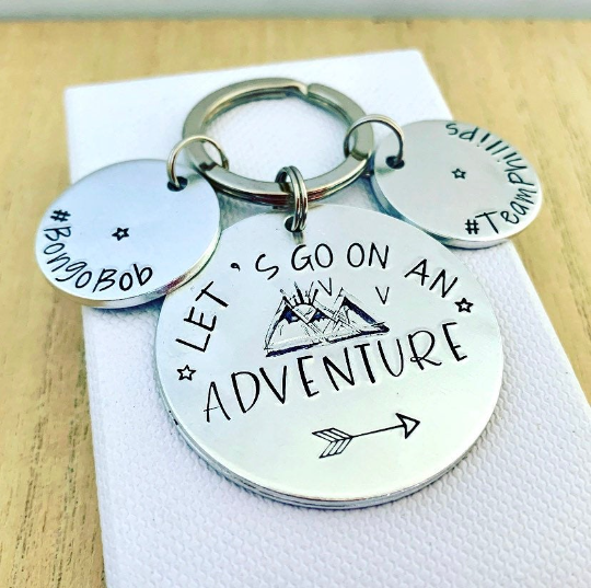 Let's Go On An Adventure Keyring 