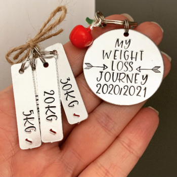 My Weight Loss Journey Keyring