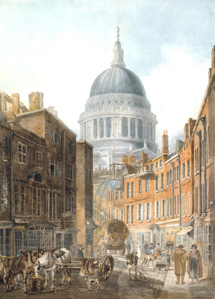 Thomas Girtin: St Paul's Cathedral from St Martin's-le-Grand, 1795