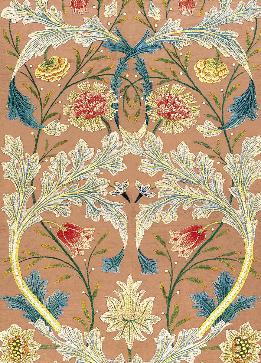 Panel of Floral Embroidery - William Morris (1834-1896)