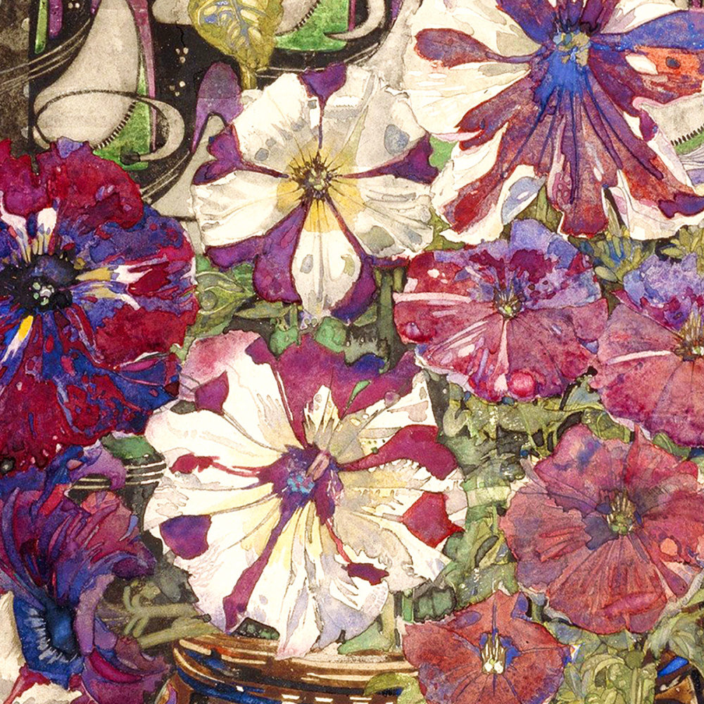 Charles Rennie Mackintosh: Petunias, 1916 (detail)
