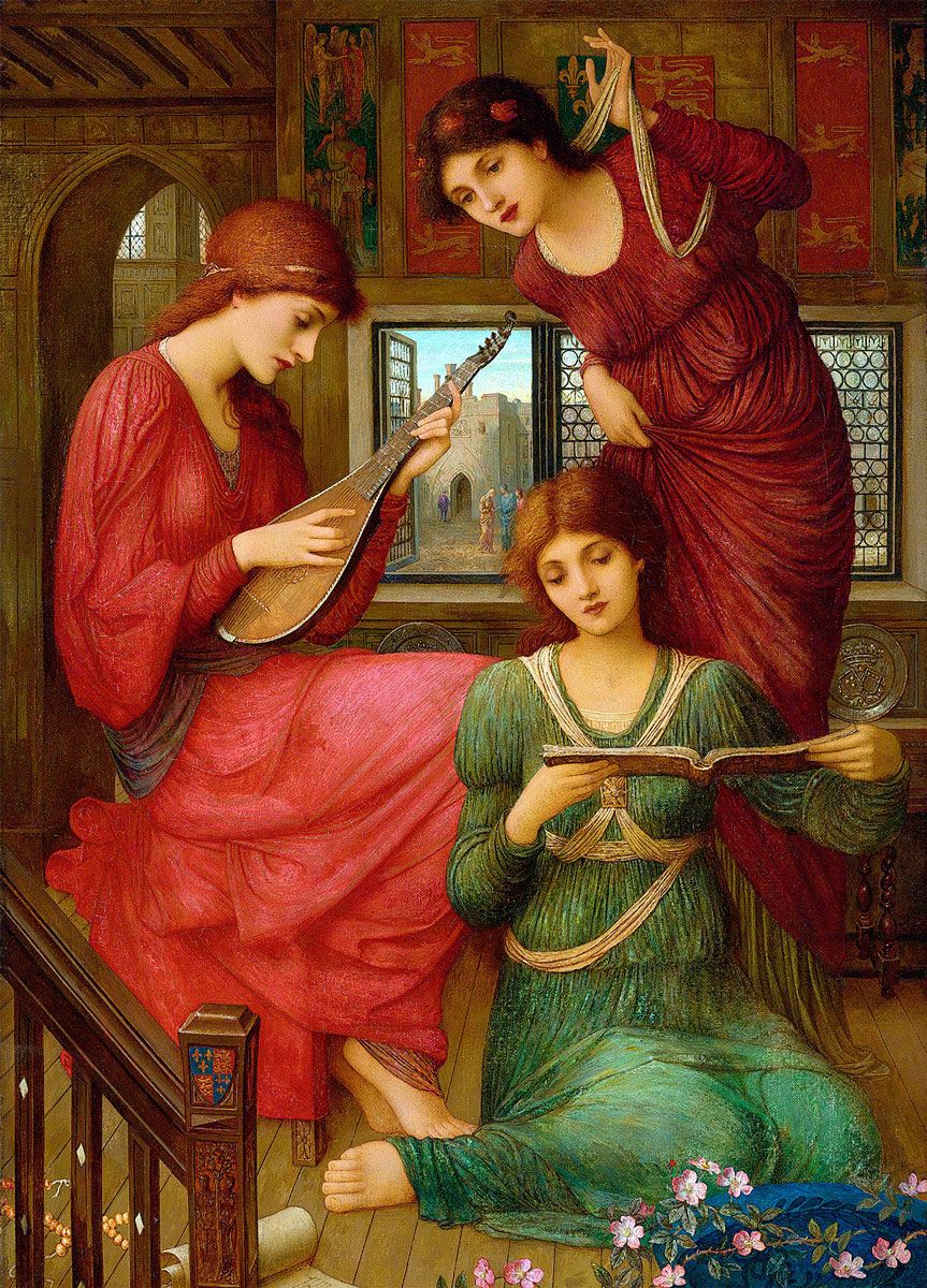 John Melhuish Strudwick: In the Golden Days, 1907