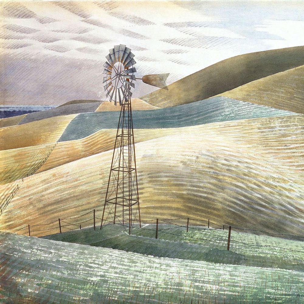 Eric Ravilious: Windmill, 1934 (detail)